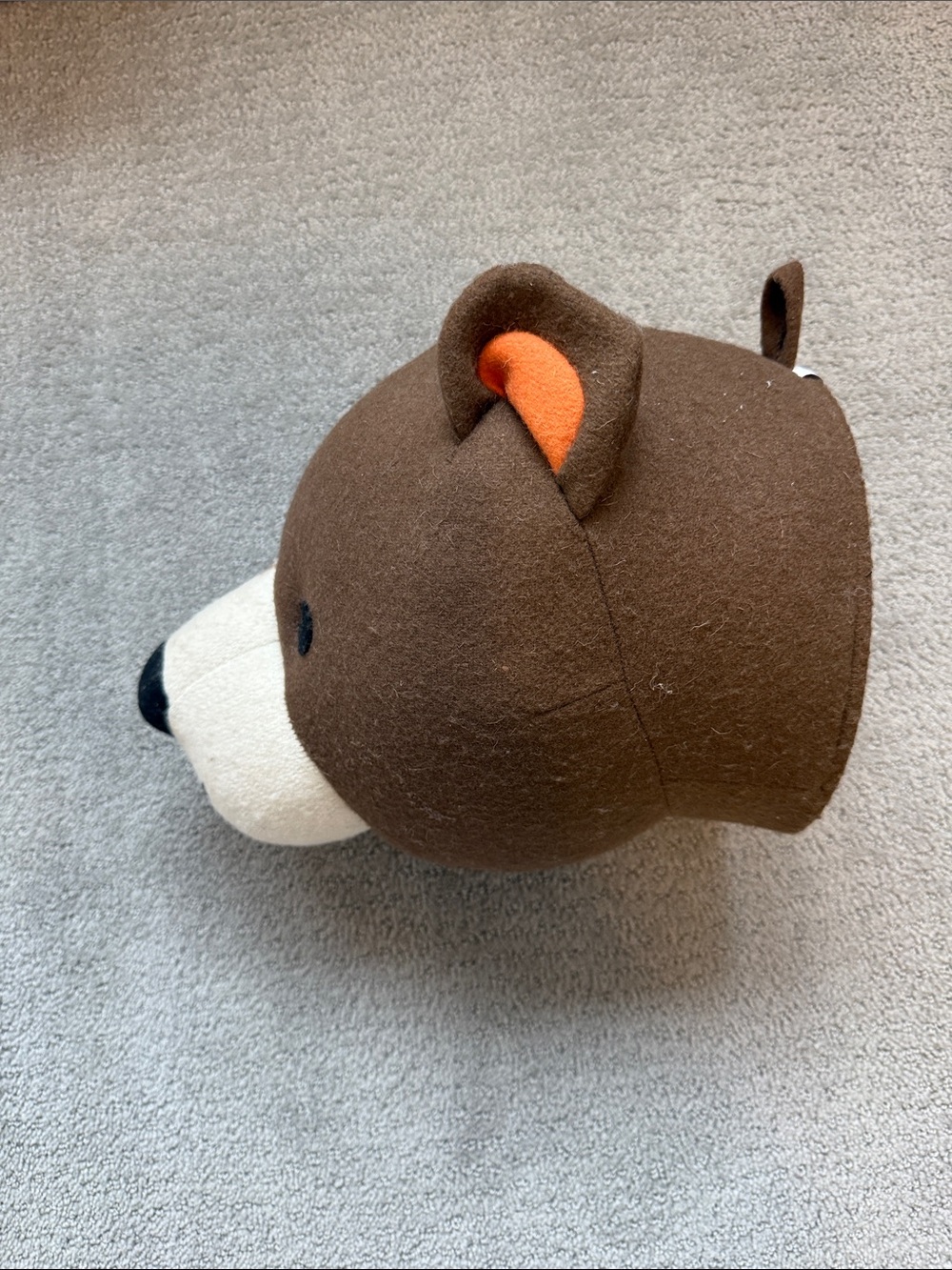 Brown Plush Bear Head Toy - Soft Stuffed Animal from target